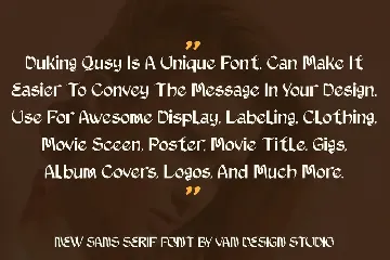 Duking Qusy font