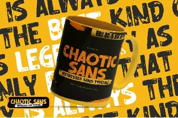 Chaotic Sans - Distressed Display Sans font