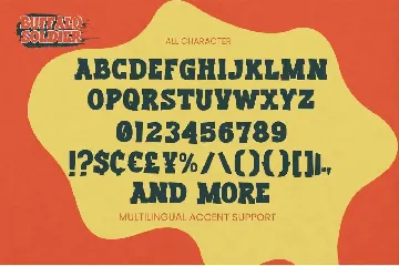 Buffalo Soldier - Bold Slab font