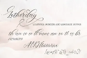 Lotherday Script font