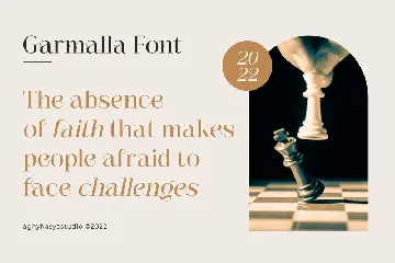 Garmalla - Display Serif Font