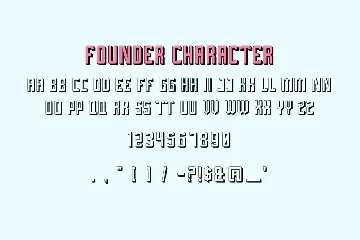 Founder Retro 3D Display Font