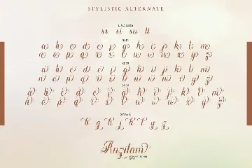 Anzilam-Elegant Calligraphy Font