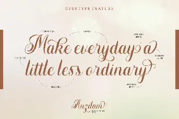 Anzilam-Elegant Calligraphy Font