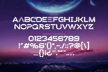 Borned - Futuristic Display font