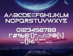 Borned - Futuristic Display font