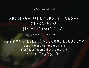 Hedymosia font