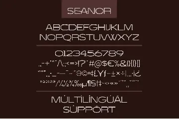 Seanor - Modern Logo Font