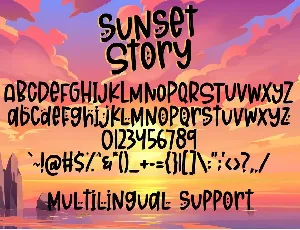 Sunset Story - Handwritten Font