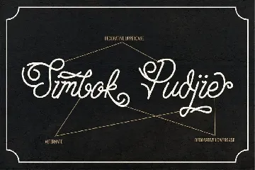 Simbok Pudjie - Monoline Script Font