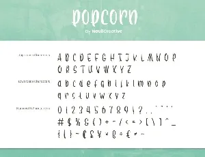 Popcorn - Fun Decorative Font