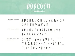 Popcorn - Fun Decorative Font