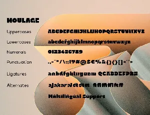 Moulage - Logo Branding Font - Sport Game Sans