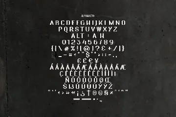 New Akira 190 Glypsh font