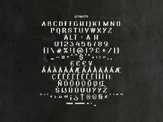 New Akira 190 Glypsh font