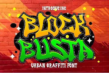 Block Busta - Urban Graffiti Font