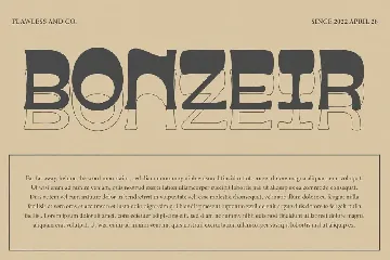 Bonzeir font