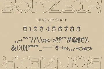 Bonzeir font