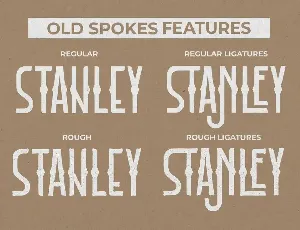 Old Spokes - Vintage Display Font