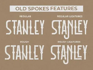 Old Spokes - Vintage Display Font