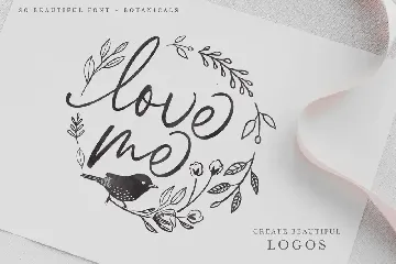 So Beautiful Font and Botanicals