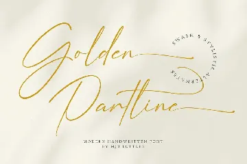 Golden Partline font