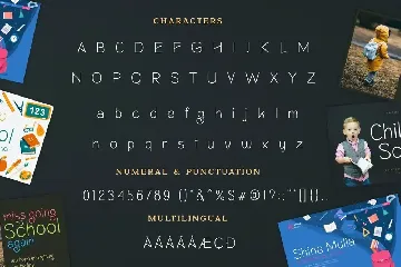 Childern School Education Font