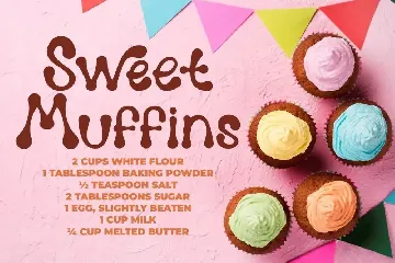 Melting Dessert - Display Font