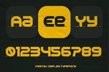 Pastyu - Display Typeface font