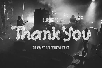 Oliverkind - Oil Paint Decorative Font