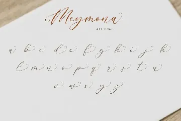 Meymona Script font