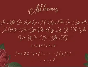 Arthemis Script - Logo Font