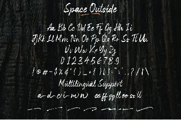 Space Outside | Casual Brush Font