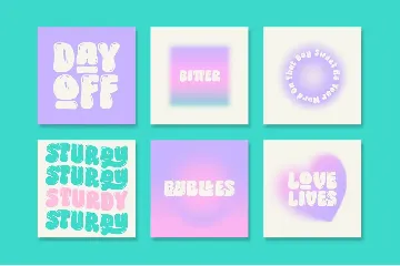 Choret Fudyng Bubble Typeface font