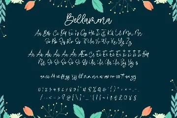 Bellamona - Beautiful Monoline font