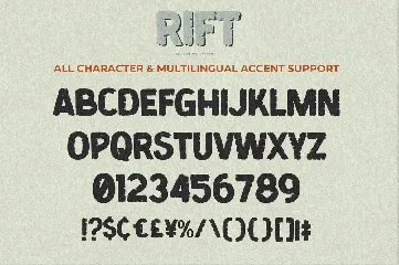 Rift - All Caps Display Font