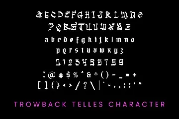 Trowbacktalles - Blackletter Font