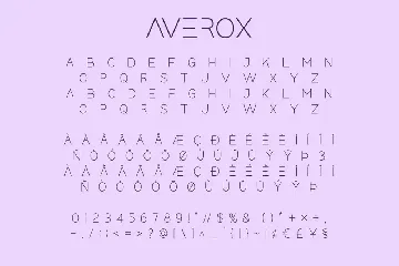 averox - Futuristic Sans font