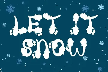 Snow Away - Quirky Winter Font