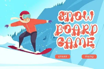 Snow Away - Quirky Winter Font