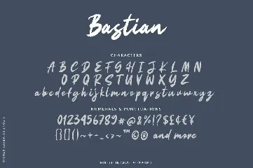 Bastian Script font