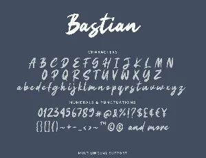 Bastian Script font