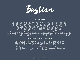 Bastian Script font