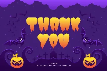 Batboo! - Hand Drawn Decorative Halloween Typeface font