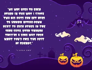 Batboo! - Hand Drawn Decorative Halloween Typeface font