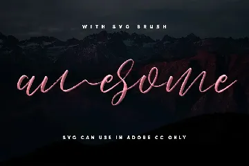 Love Brush SVG Font - Free Sans