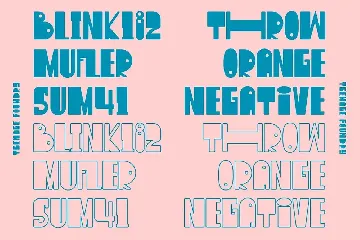 TF Nukes - Display Font | Regular & Outline!