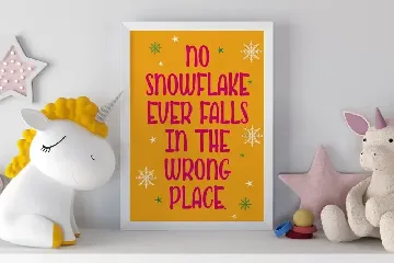 Cute Snow - Quirky Winter Font