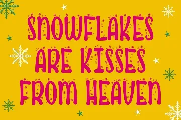 Cute Snow - Quirky Winter Font