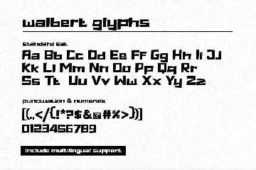 Walbert font